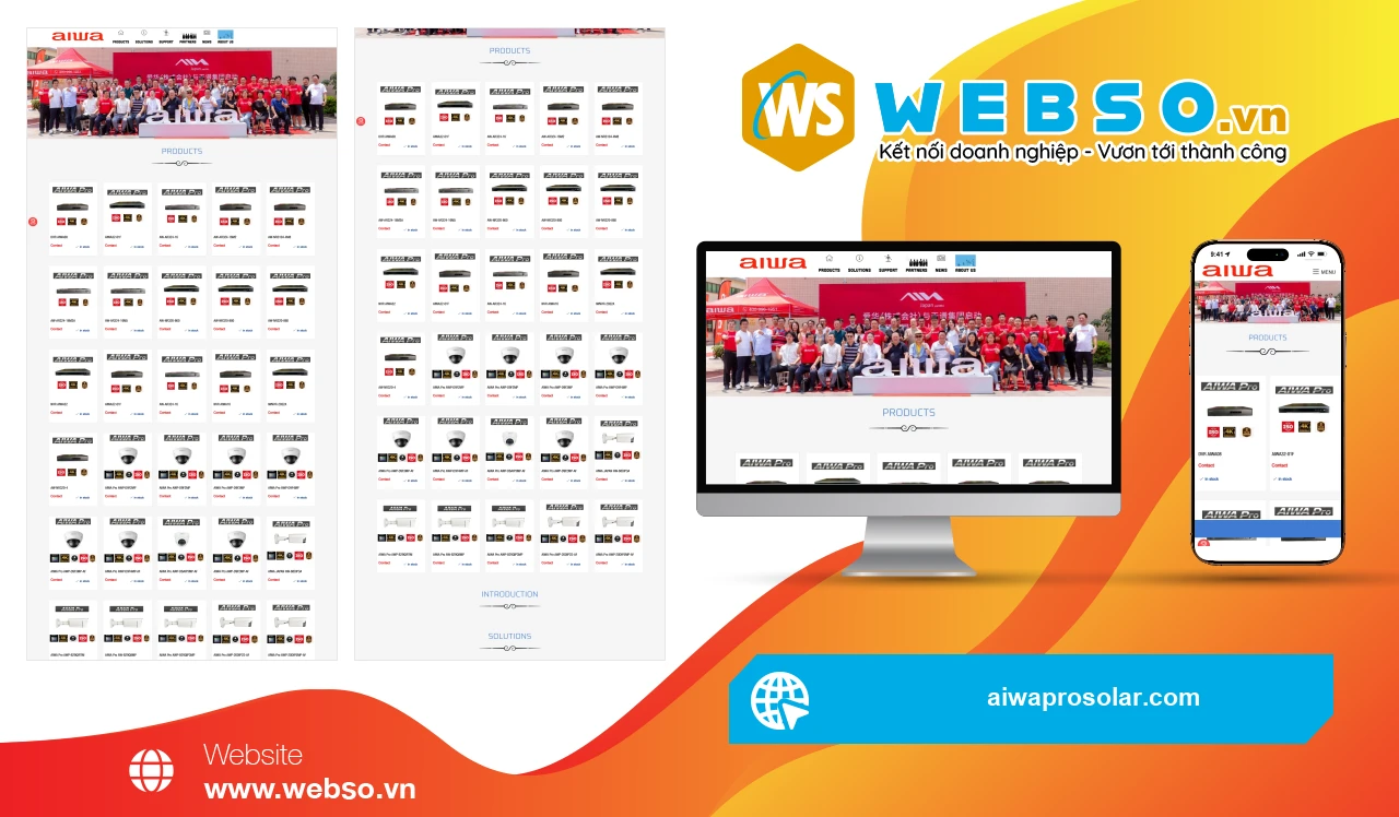 Thiết Kế Website Giải Pháp Năng Lượng AIWA Pro Solar: Nâng Tầm An Ninh Và Năng Lượng Bền Vững