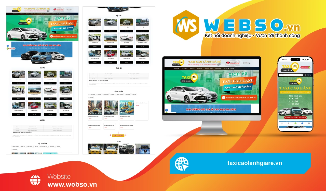 Thiết Kế Website Dịch Vụ Taxi Cao Lãnh Giá Rẻ: Giải Pháp Đặt Xe Tiện Lợi 24/7