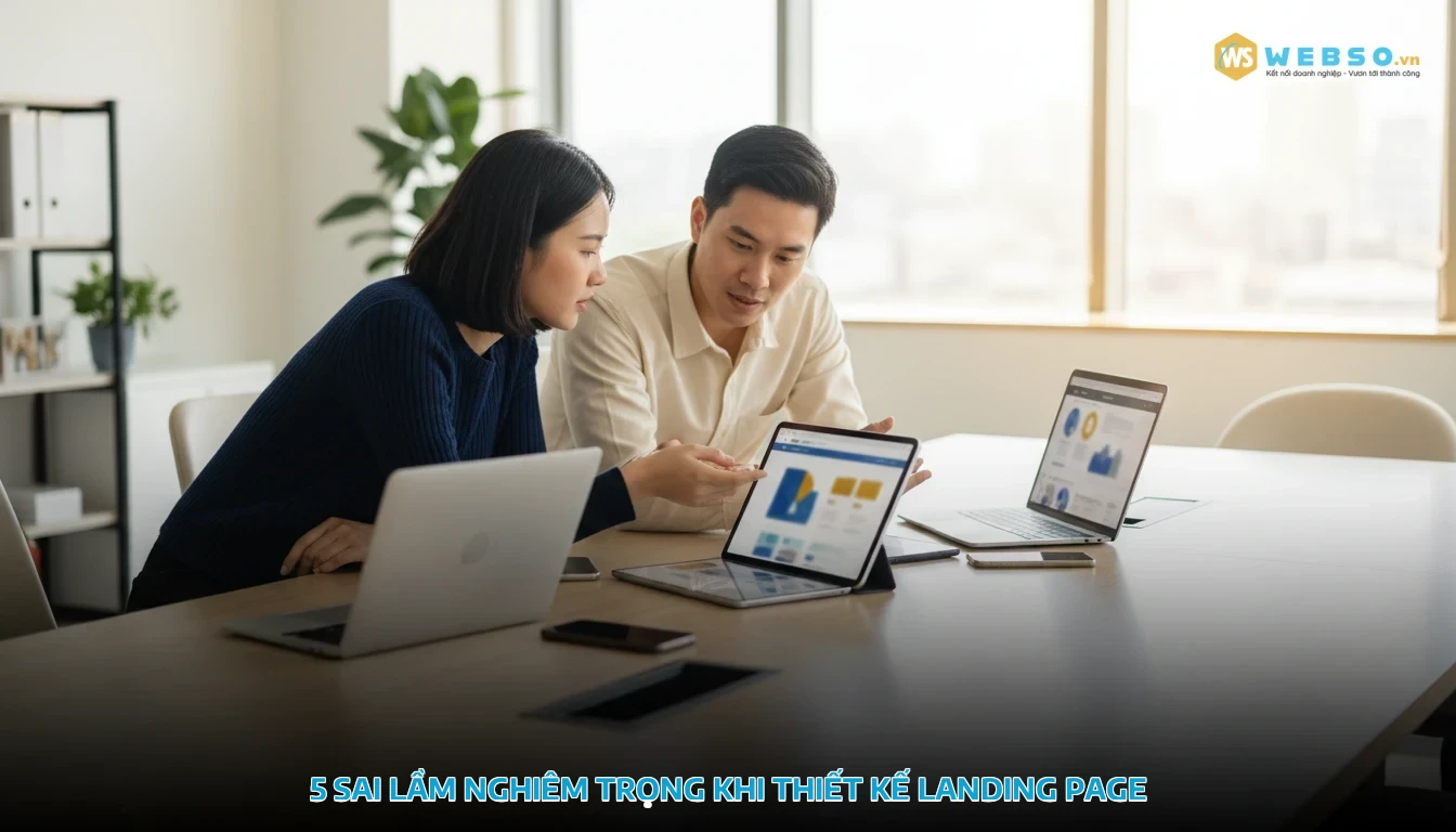 thiết kế website landing page - 5 sai lầm nghiêm trọng khi thiết kế landing page