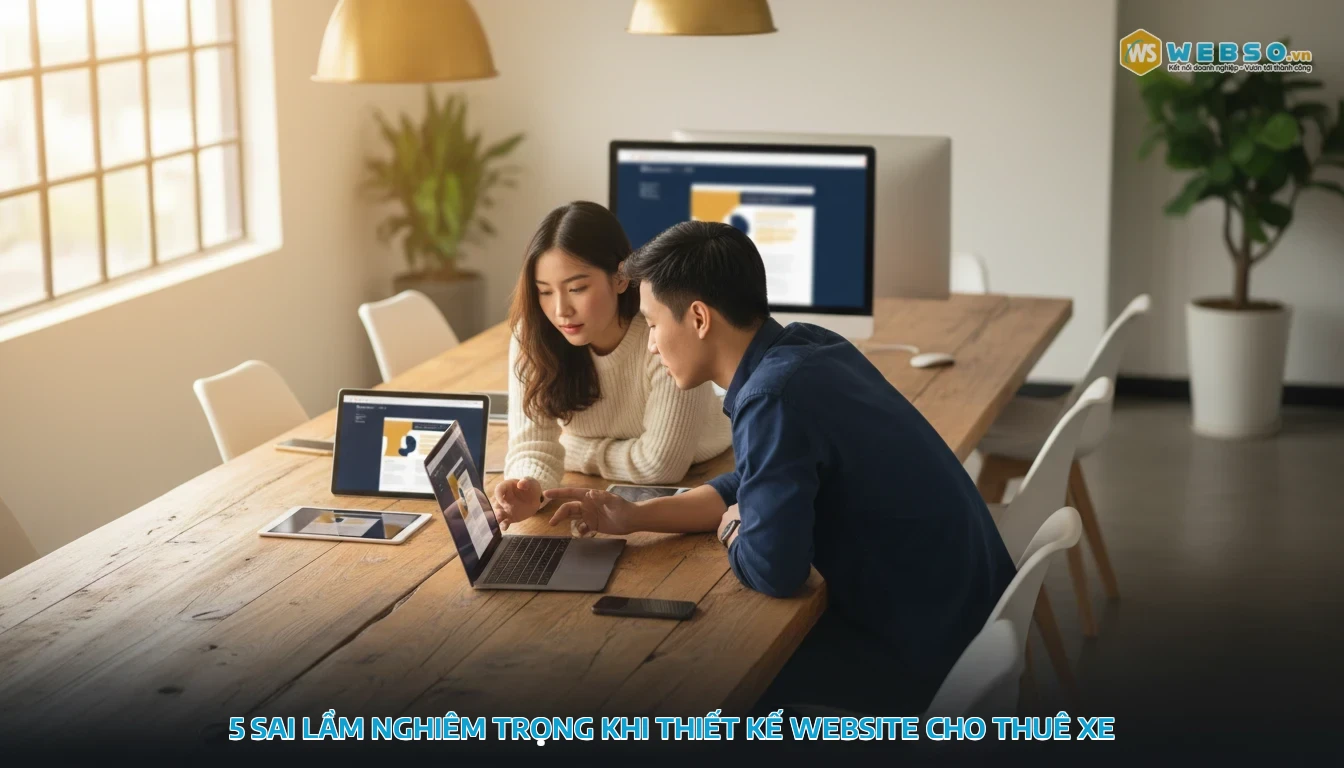 thiết kế web cho thuê xe - 5 sai lầm nghiêm trọng khi thiết kế website cho thuê xe