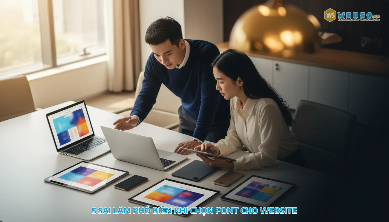 font chữ thiết kế web - 5 sai lầm phổ biến khi chọn font cho website