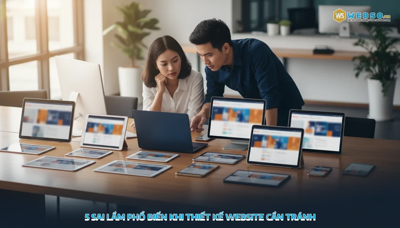 thiết kế website đồng tháp - 5 sai lầm phổ biến khi thiết kế website cần tránh