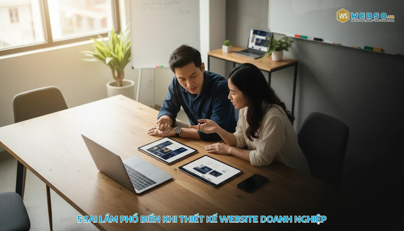 thiết kế website tại nghệ an - 5 sai lầm phổ biến khi thiết kế website doanh nghiệp