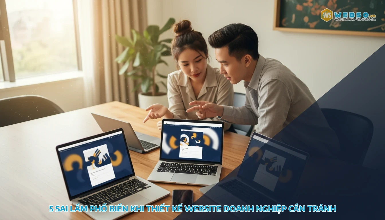 thiết kế website tại hải dương - 5 sai lầm phổ biến khi thiết kế website doanh nghiệp cần tránh