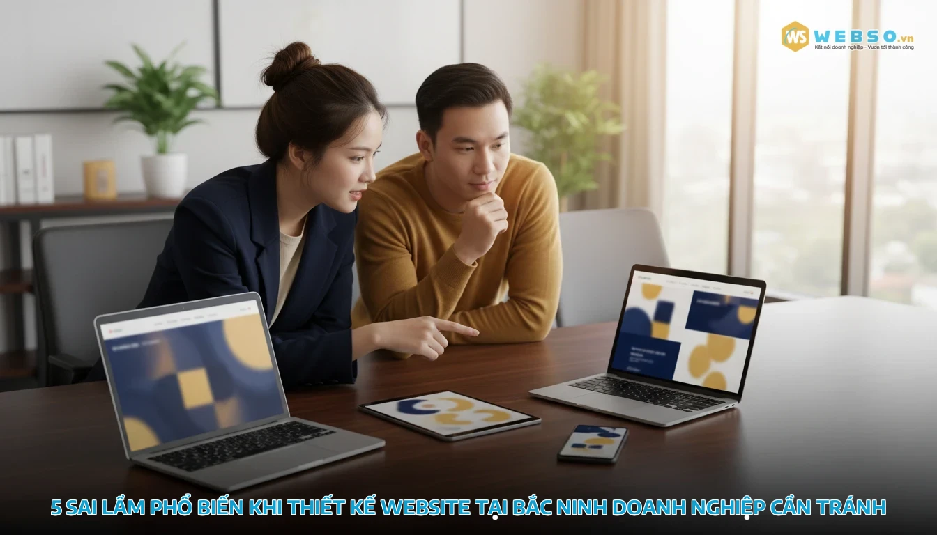 thiết kế website tại bắc ninh - 5 sai lầm phổ biến khi thiết kế website tại Bắc Ninh doanh nghiệp cần tránh