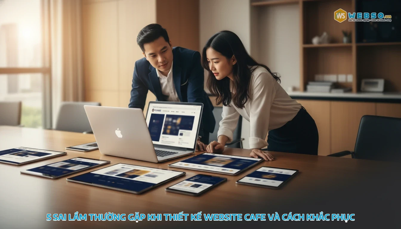 thiết kế website quán cafe - 5 sai lầm thường gặp khi thiết kế website cafe và cách khắc phục
