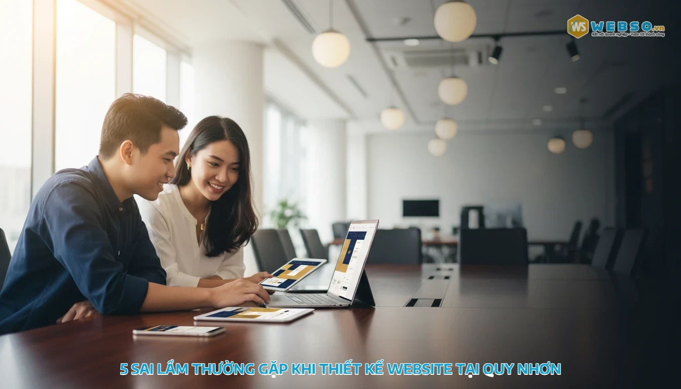 thiết kế web quy nhơn - 5 sai lầm phổ biến khi thiết kế web doanh nghiệp Quy Nhơn