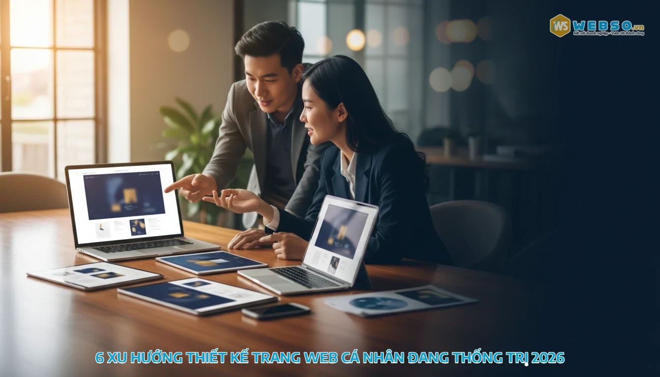 thiết kế trang web cá nhân - 6 Xu Hướng Thiết Kế Trang Web Cá Nhân Đang Thống Trị 2026