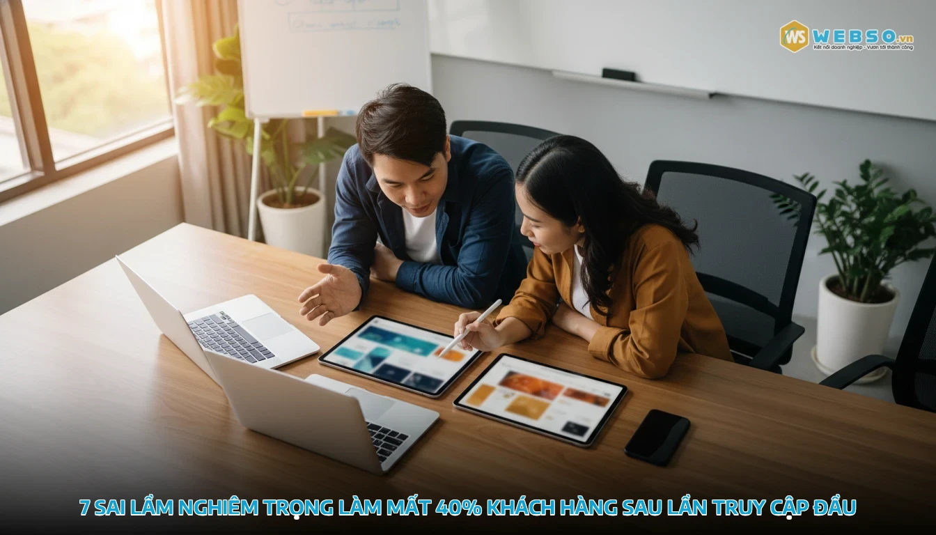 những điều cần biết khi thiết kế website - 7 sai lầm nghiêm trọng làm mất 40% khách hàng sau lần truy cập đầu