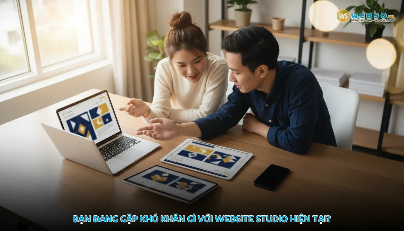 thiết kế website studio - Bạn đang gặp khó khăn gì với website studio hiện tại?