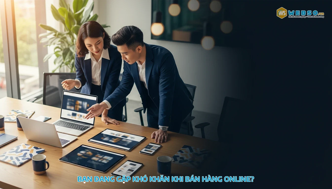 thiết kế website bán hàng - Bạn đang gặp khó khăn khi bán hàng online?