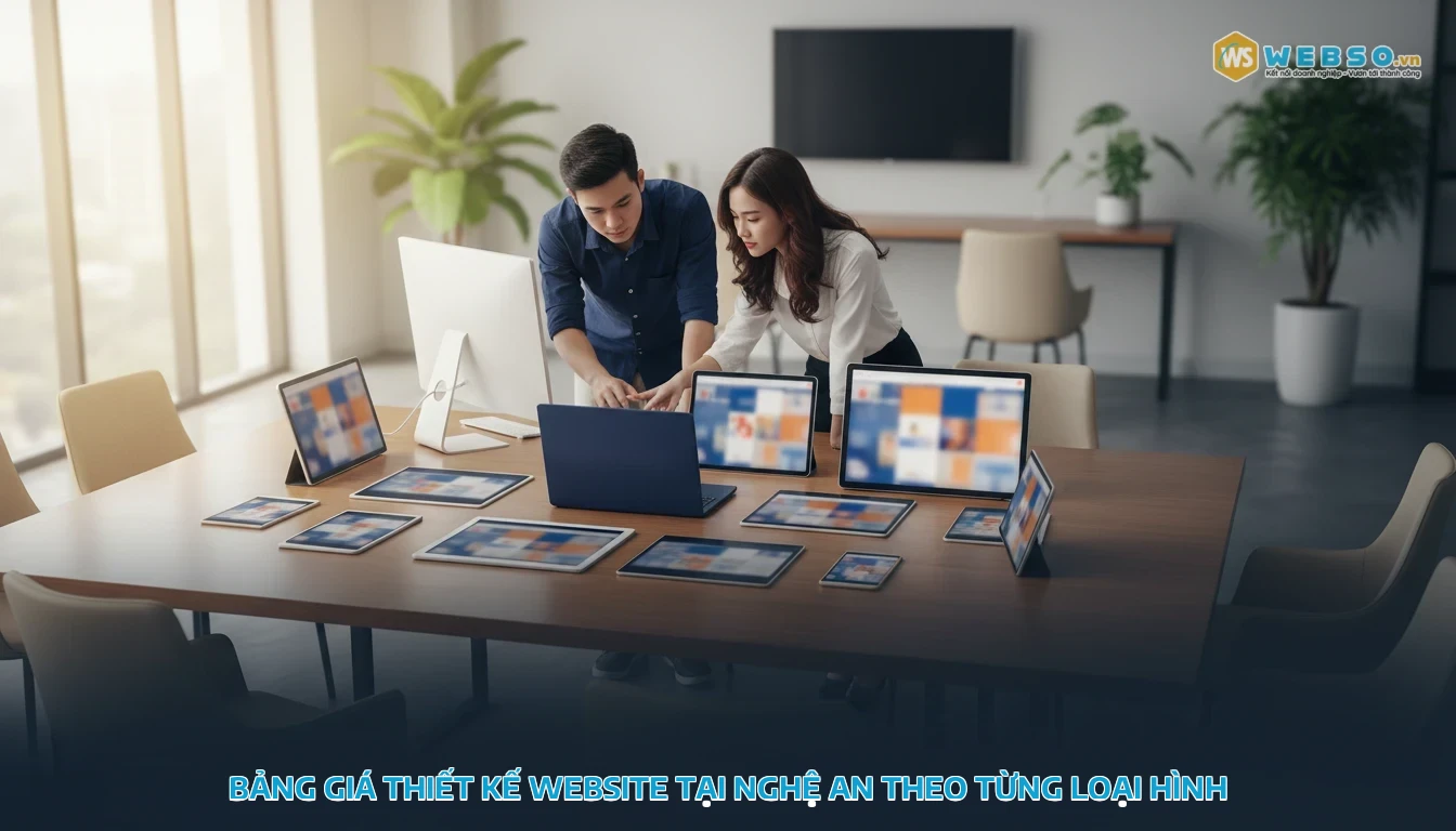 thiết kế website tại nghệ an - Bảng giá thiết kế website tại Nghệ An theo từng loại hình