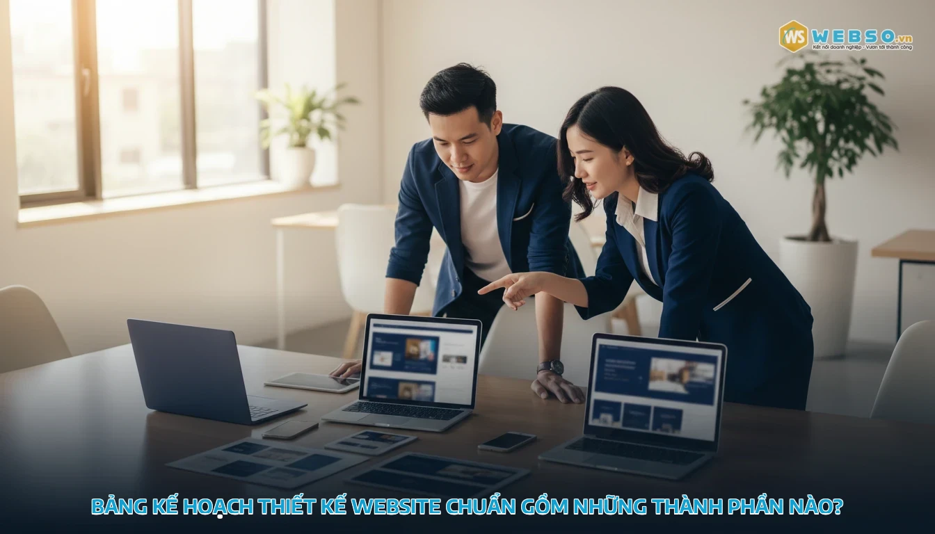 bảng kế hoạch thiết kế website - Bảng kế hoạch thiết kế website gồm những thành phần nào?