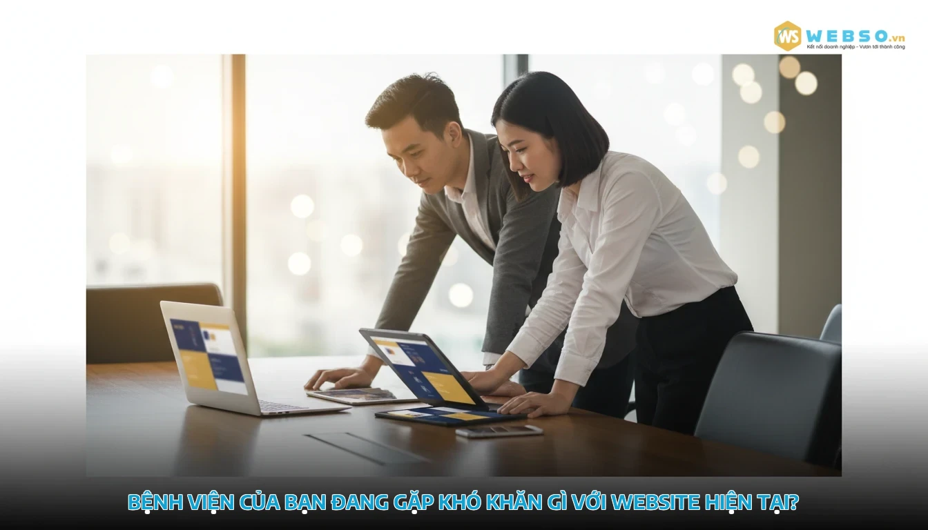 thiết kế website bệnh viện - Bệnh viện của bạn đang gặp khó khăn gì với website hiện tại?