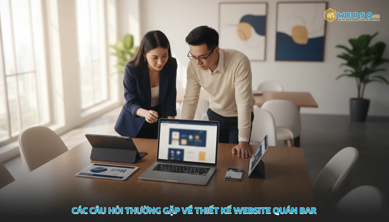 thiết kế website quán bar - Các câu hỏi thường gặp về thiết kế website quán bar