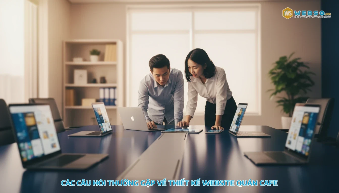 thiết kế website quán cafe - Các câu hỏi thường gặp về thiết kế website quán cafe
