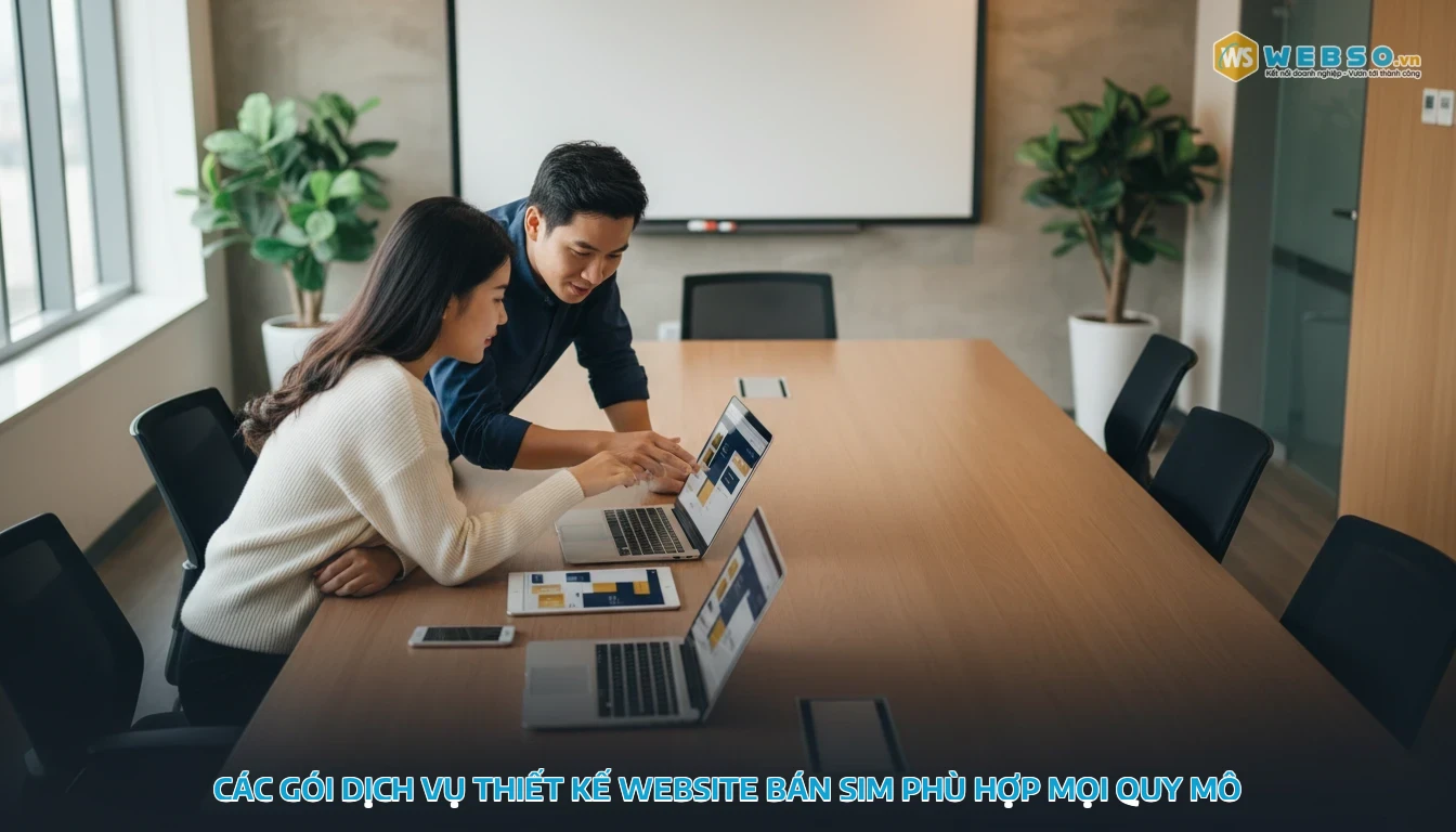 thiết kế website bán sim - Các gói dịch vụ thiết kế website bán sim phù hợp mọi quy mô