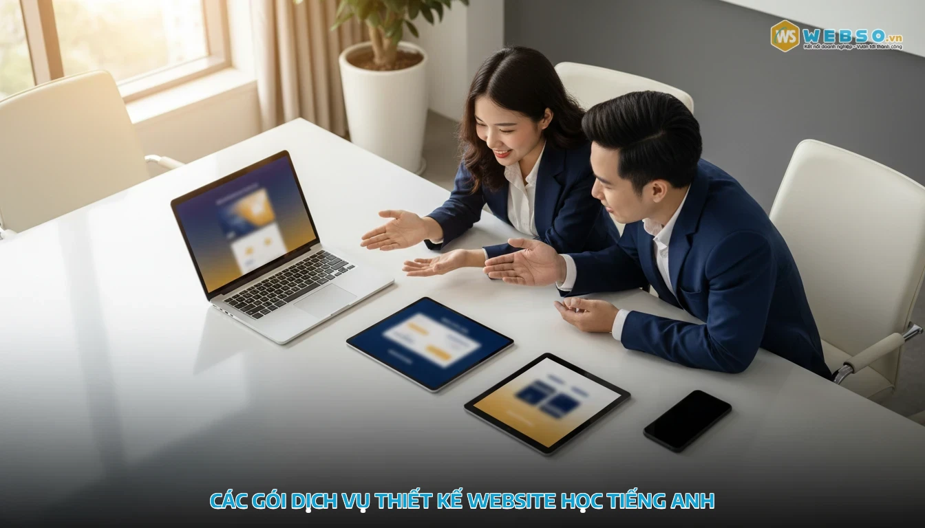 thiết kế website học tiếng anh - Các Gói Dịch Vụ Thiết Kế Website Học Tiếng Anh