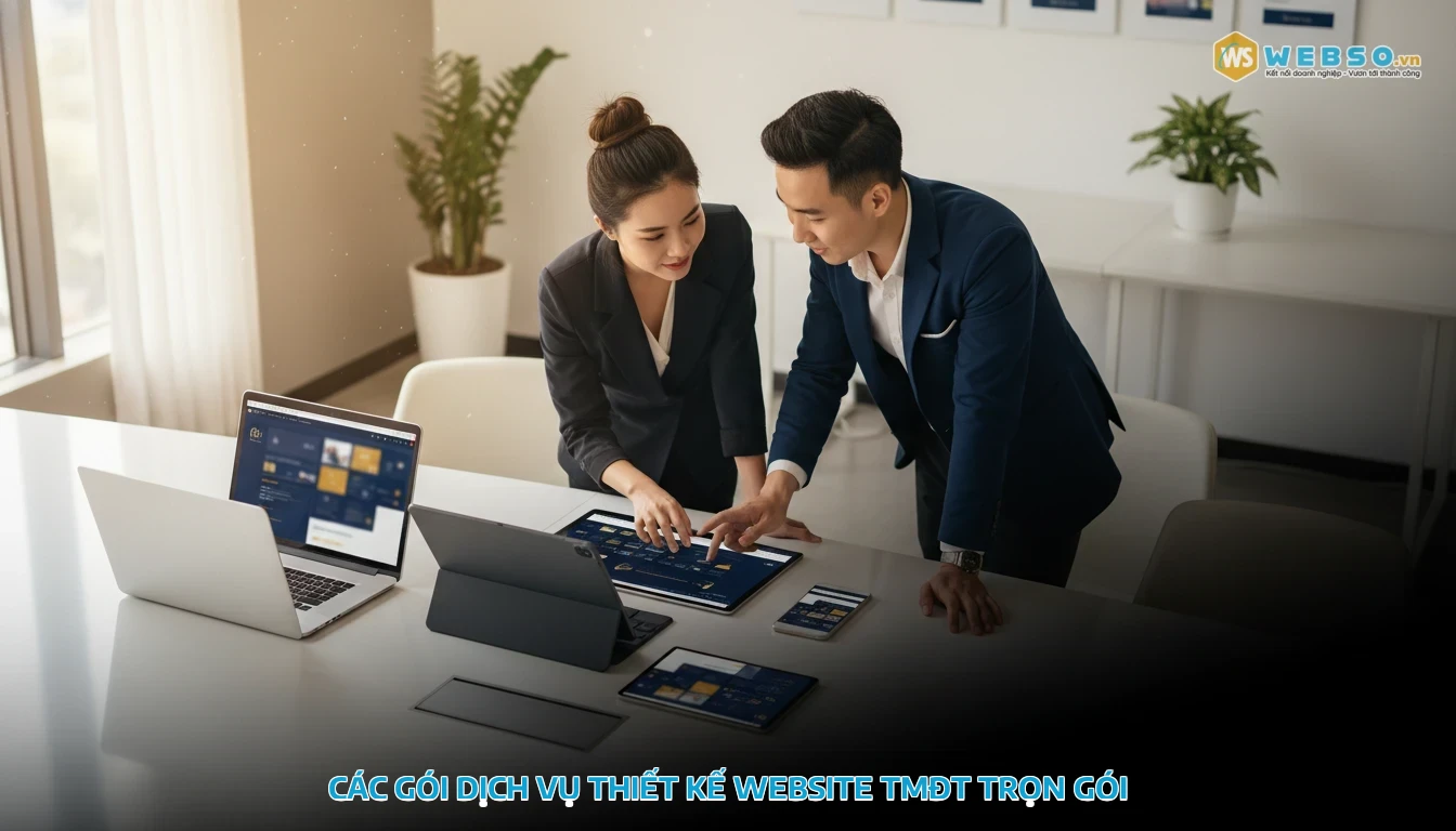 thiết kế website thương mại điện tử - Các gói dịch vụ thiết kế website TMĐT trọn gói