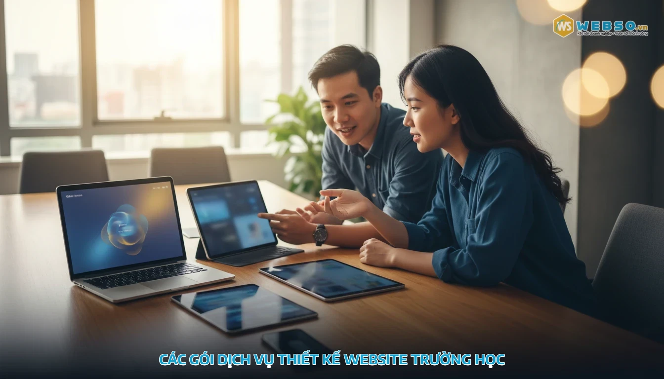 thiết kế website trường học - Các Gói Dịch Vụ Thiết Kế Website Trường Học