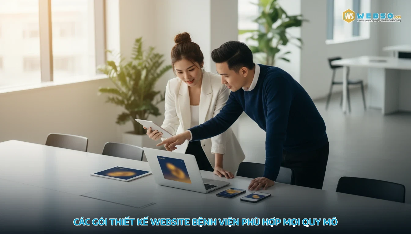 thiết kế website bệnh viện - Các gói thiết kế website bệnh viện phù hợp mọi quy mô