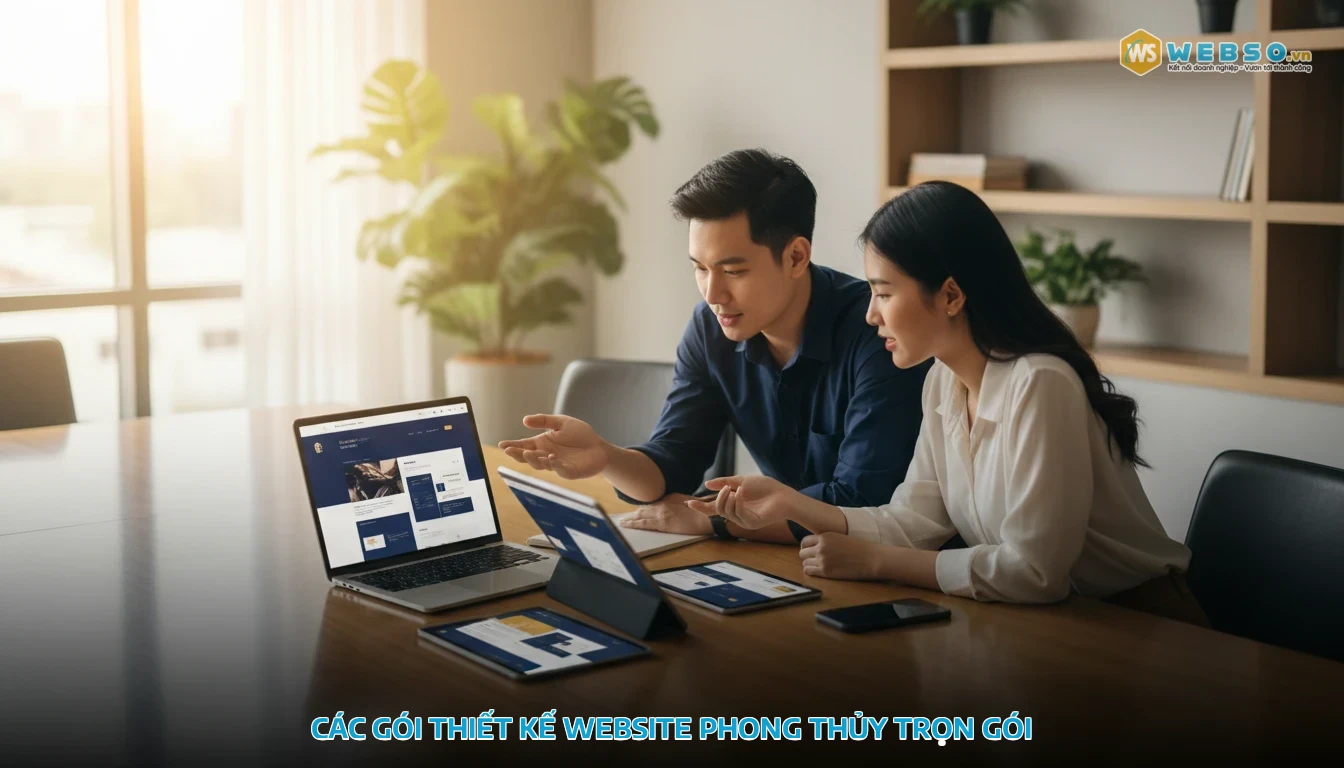 thiết kế website phong thủy - Các gói thiết kế website phong thủy trọn gói