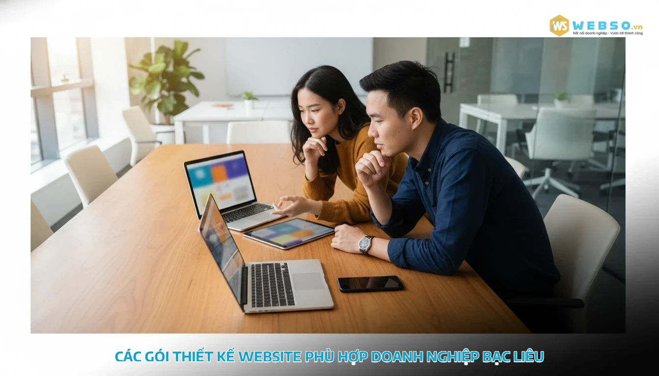 thiết kế website tại bạc liêu - Các gói thiết kế website phù hợp doanh nghiệp Bạc Liêu
