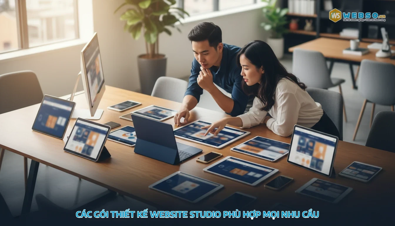 thiết kế website studio - Các gói thiết kế website studio phù hợp mọi nhu cầu