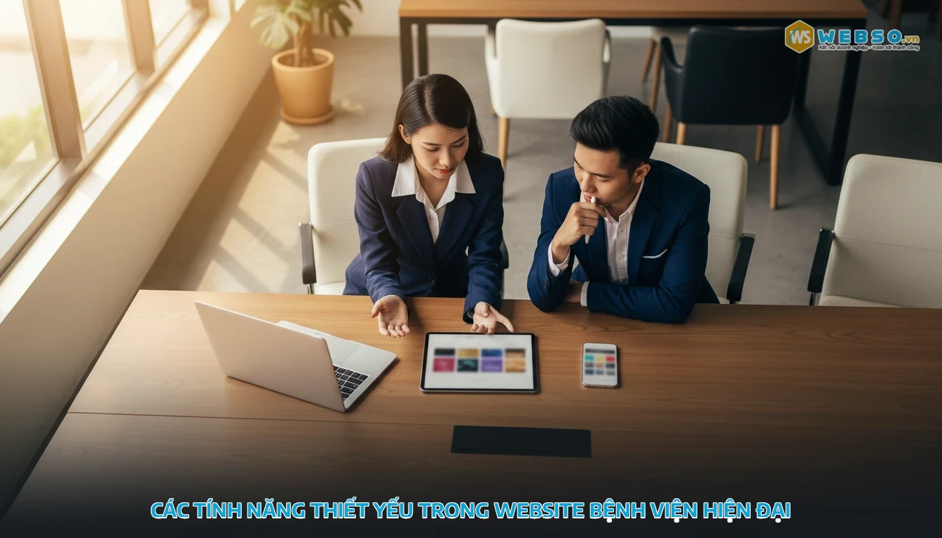 thiết kế website bệnh viện - Các tính năng thiết yếu trong website bệnh viện hiện đại