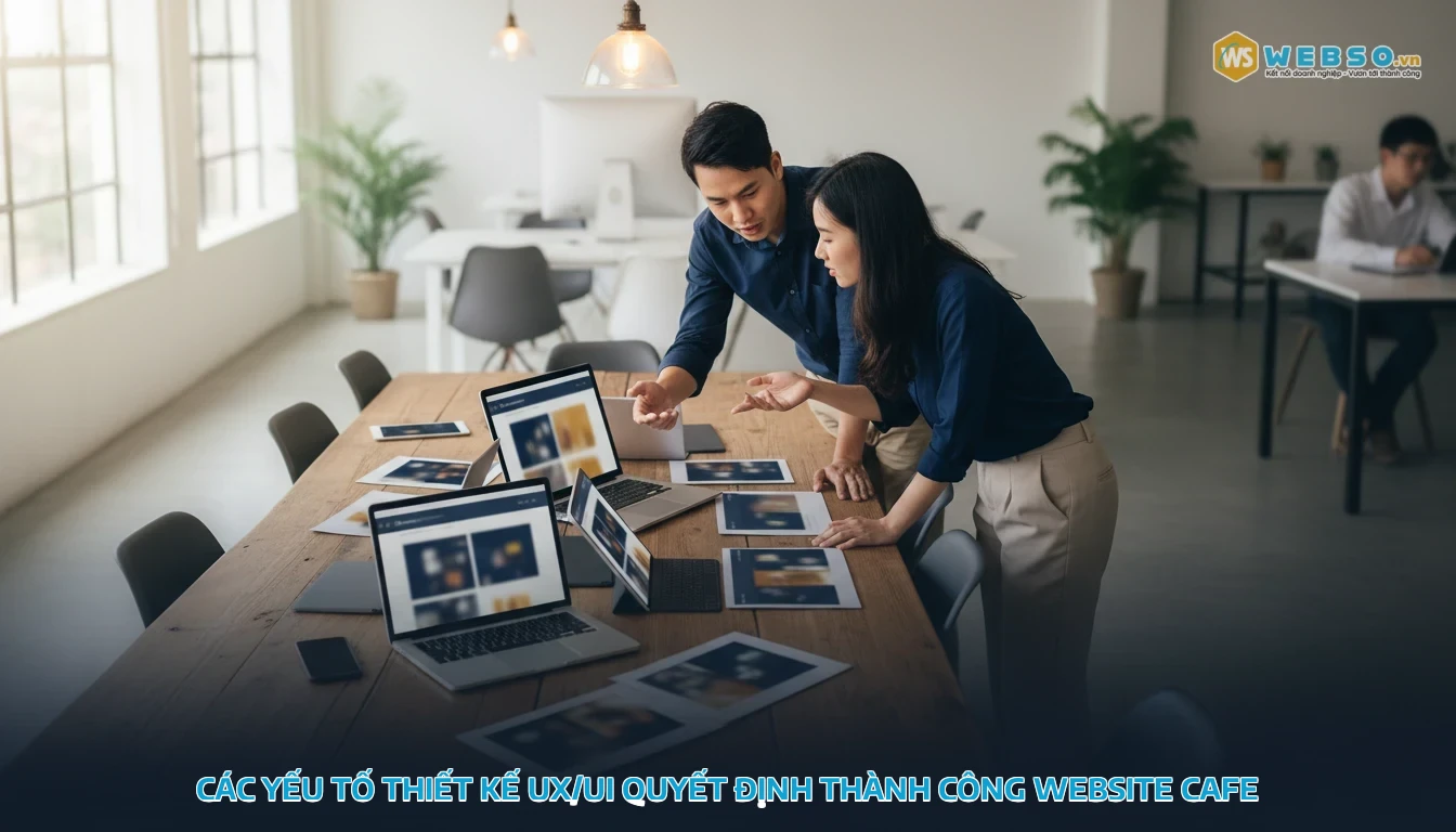 thiết kế website quán cafe - Các yếu tố thiết kế UX/UI quyết định thành công website cafe