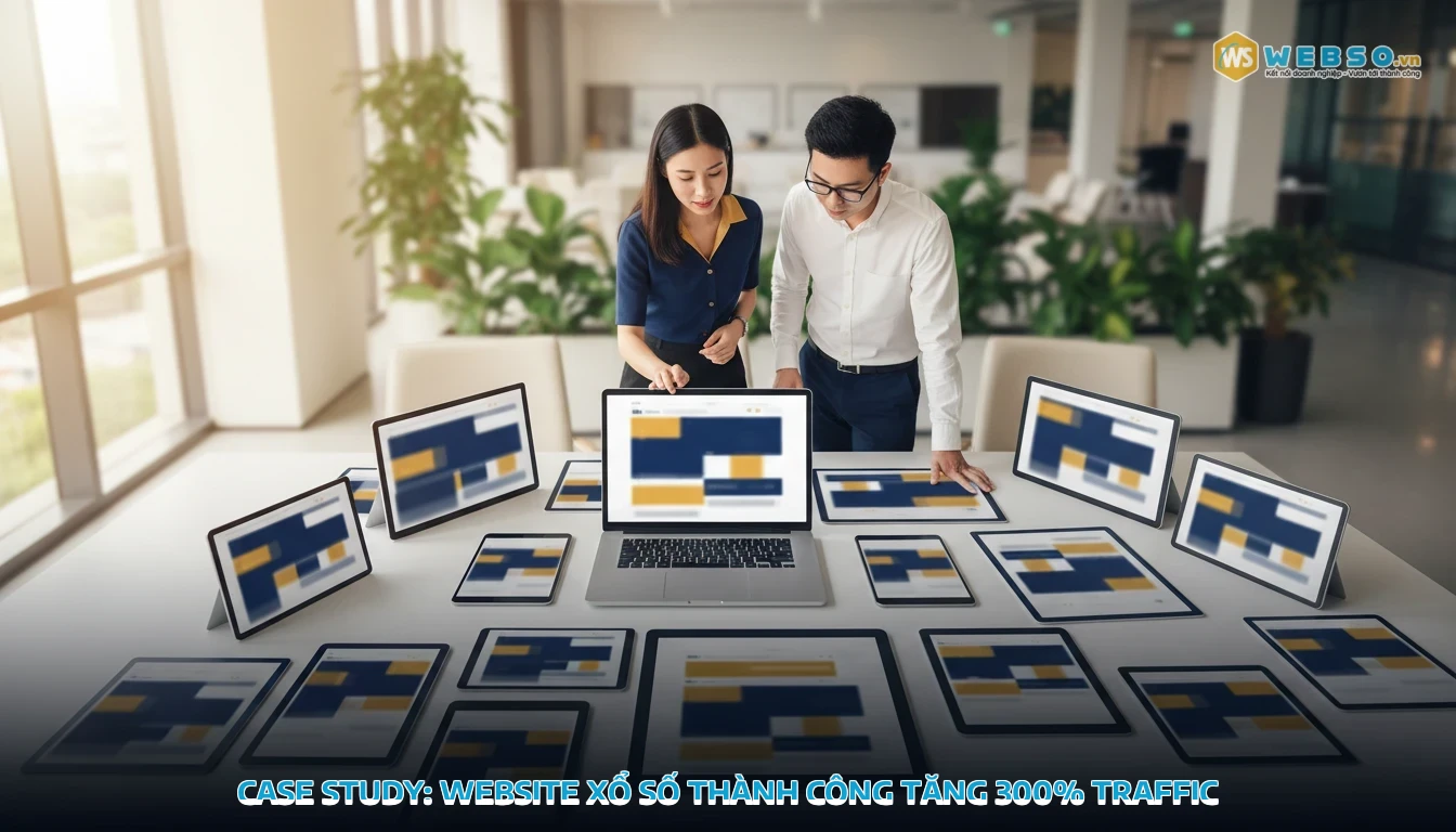 thiết kế web xổ số - Case study: Website xổ số thành công tăng 300% traffic