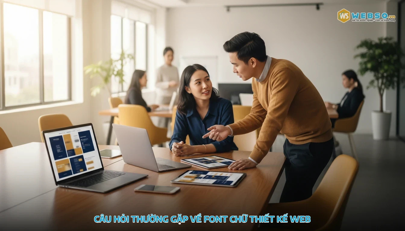 font chữ thiết kế web - Câu hỏi thường gặp về font chữ thiết kế web