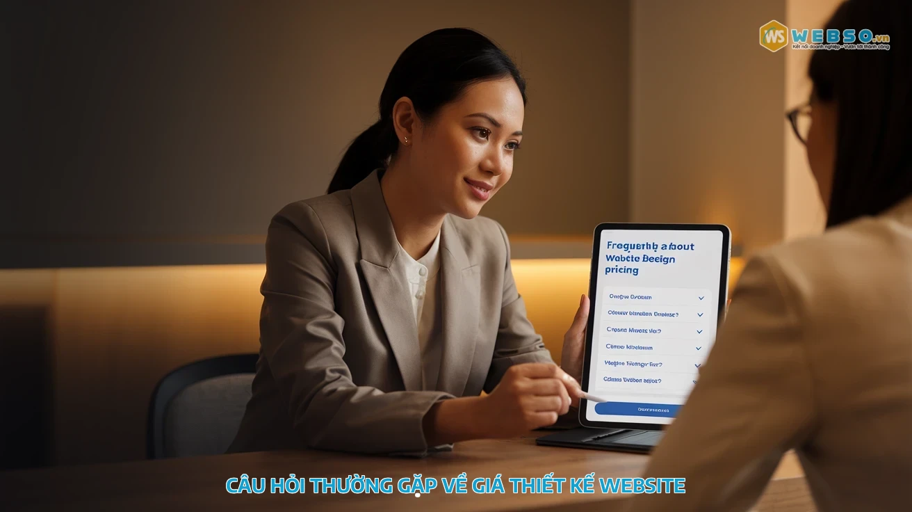 bảng giá thiết kế website - Câu hỏi thường gặp về giá thiết kế website