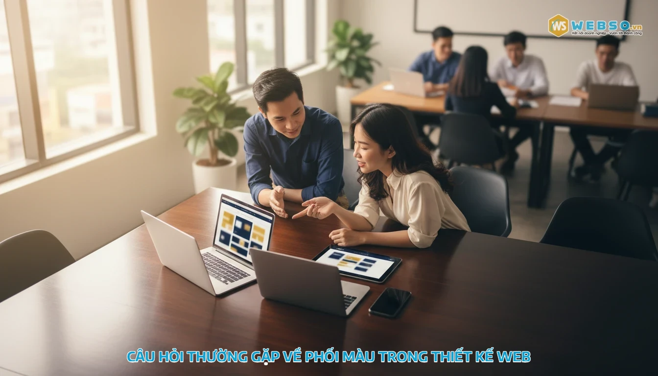 phối màu trong thiết kế web - Câu hỏi thường gặp về phối màu trong thiết kế web