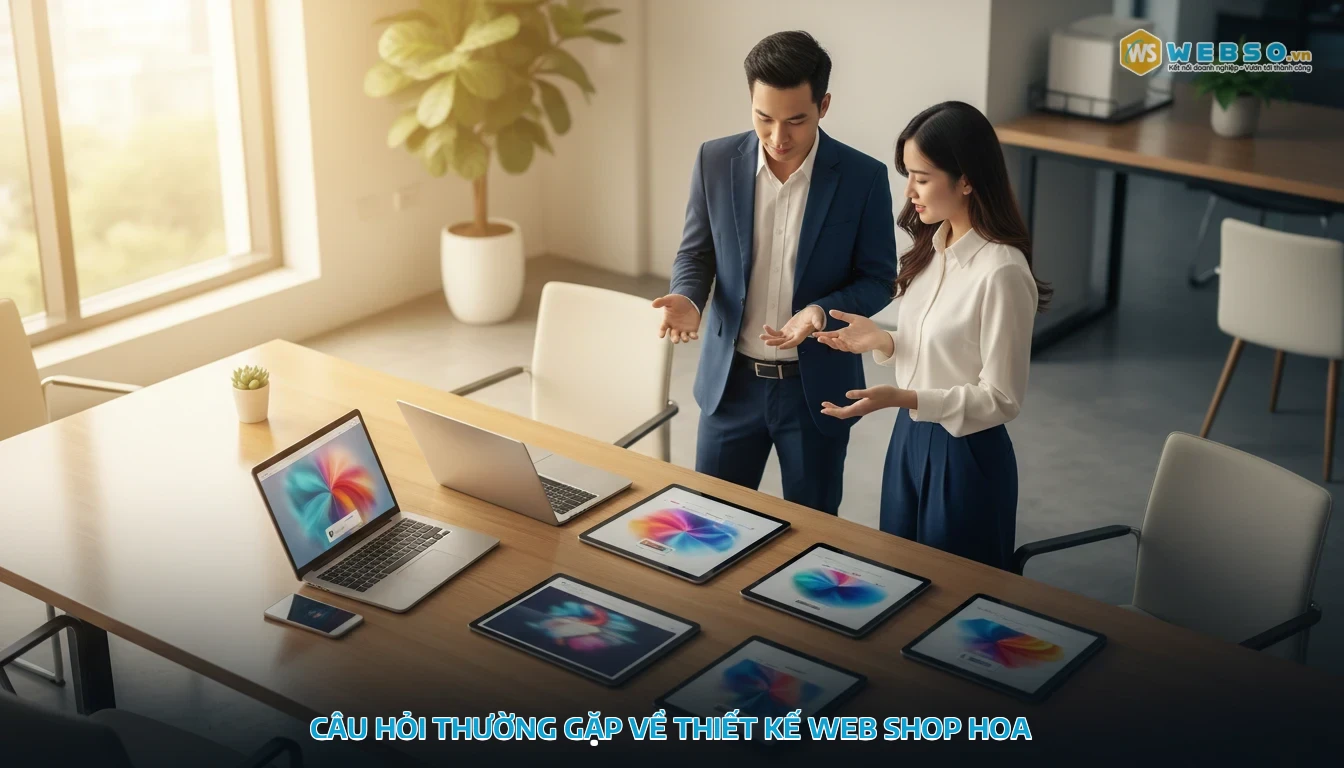 thiết kế web shop hoa - Câu hỏi thường gặp về thiết kế web shop hoa