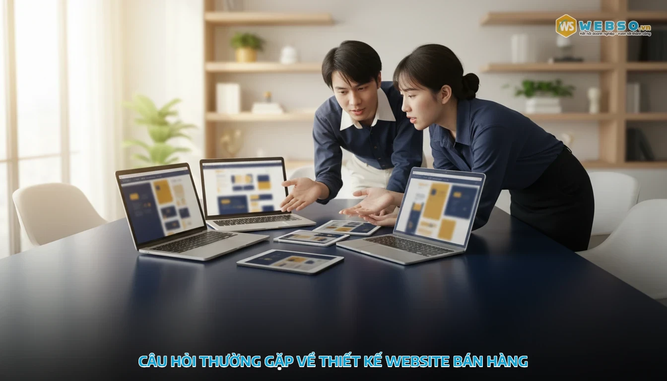 thiết kế website bán hàng - Câu hỏi thường gặp về thiết kế website bán hàng