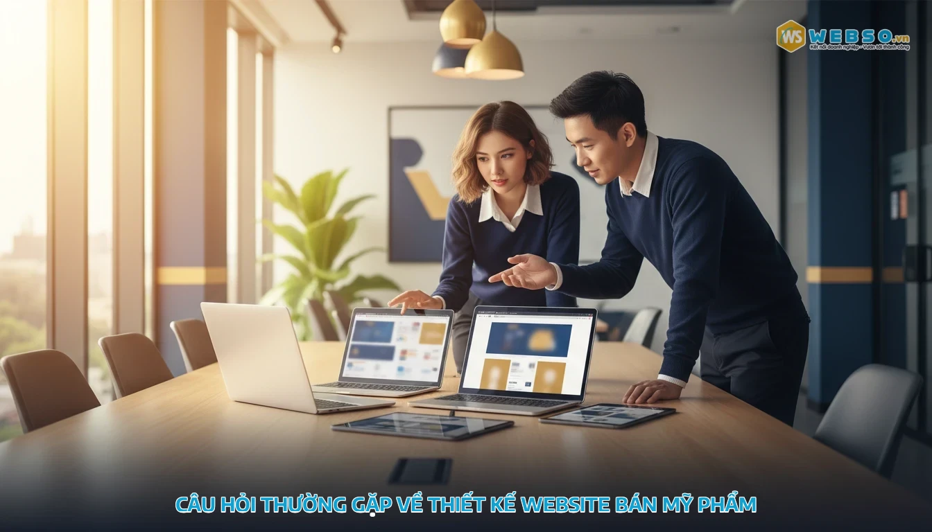 thiết kế website bán mỹ phẩm - Câu hỏi thường gặp về thiết kế website bán mỹ phẩm