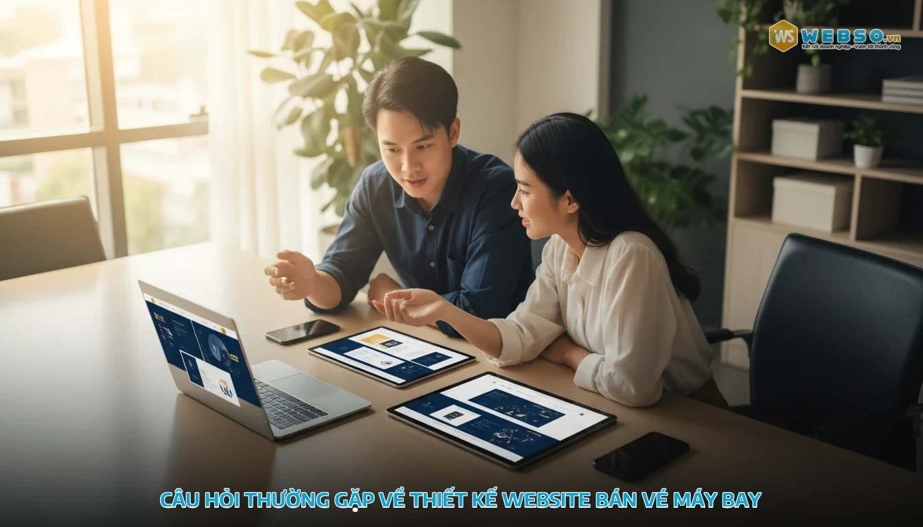 thiết kế website bán vé máy bay - Câu hỏi thường gặp về thiết kế website bán vé máy bay