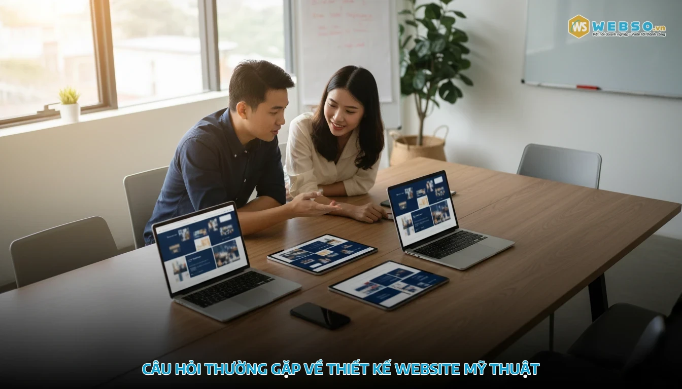 thiết kế website mỹ thuật - Câu hỏi thường gặp về thiết kế website mỹ thuật