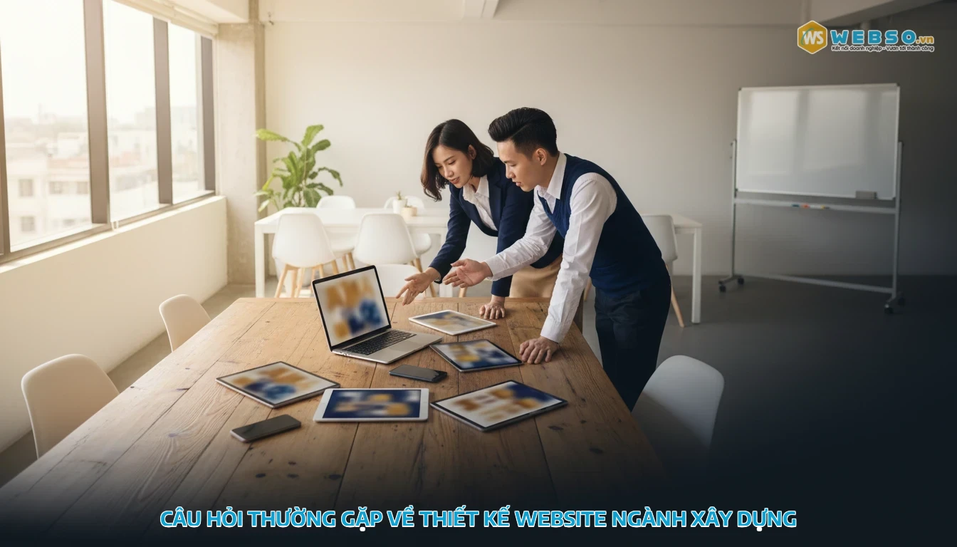 thiết kế website ngành xây dựng - Câu hỏi thường gặp về thiết kế website ngành xây dựng