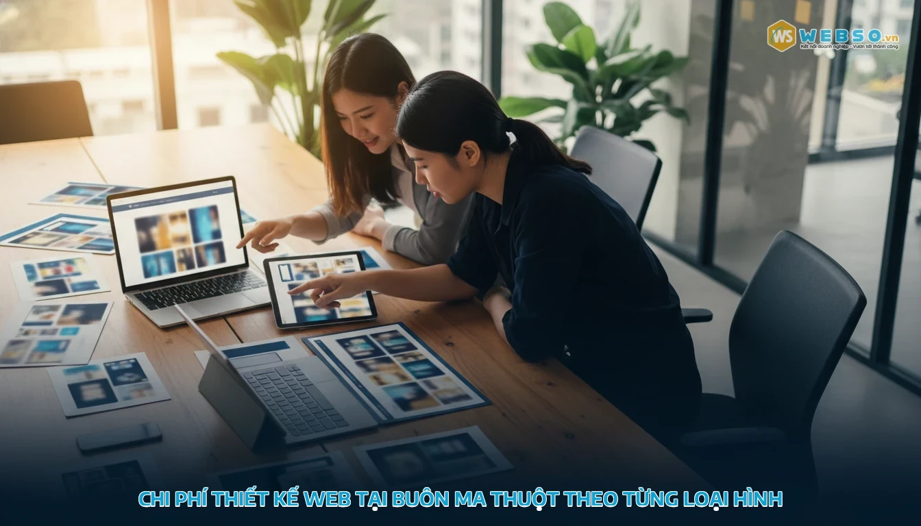 thiết kế web buôn ma thuột - Chi phí thiết kế web tại Buôn Ma Thuột theo từng loại hình