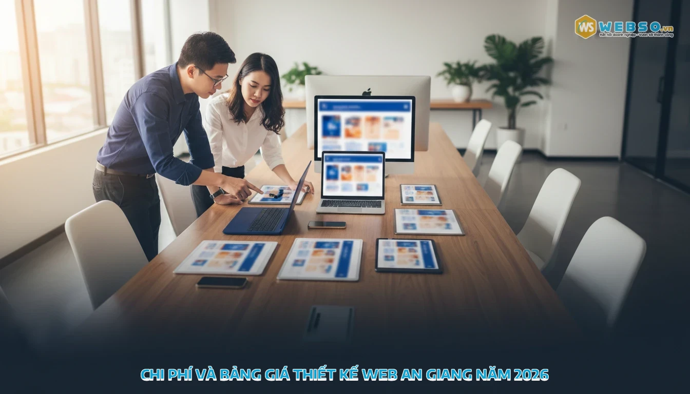 thiết kế web an giang - Chi phí và bảng giá thiết kế web An Giang năm 2026