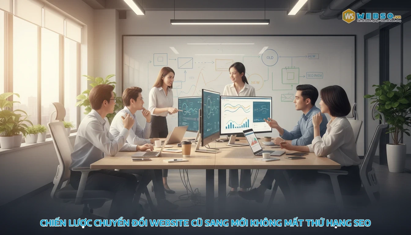 thiết kế web cần thơ - Chiến lược chuyển đổi website cũ sang mới không mất thứ hạng SEO
