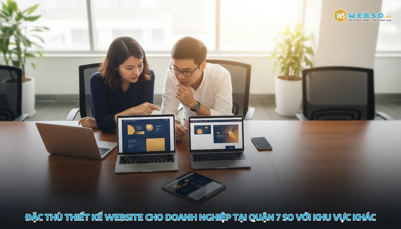 thiết kế web quận 7 - Đặc thù thiết kế website cho doanh nghiệp tại Quận 7 so với khu vực khác