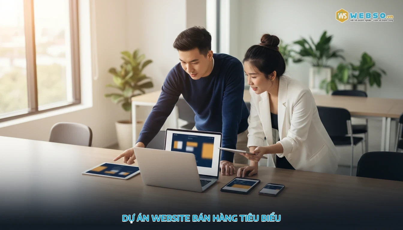 thiết kế website bán hàng - Dự án website bán hàng tiêu biểu