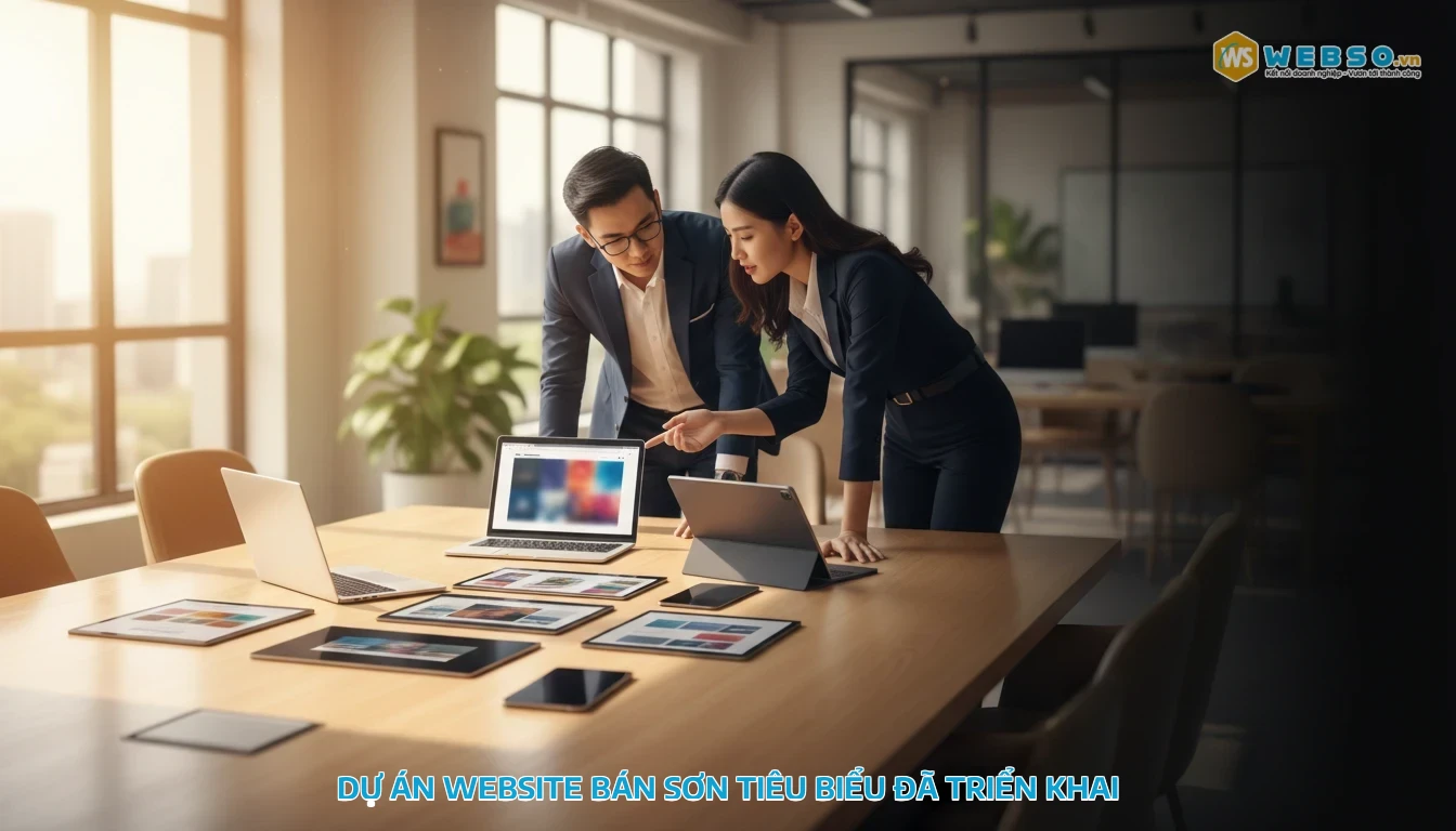 thiết kế website bán sơn - Dự án website bán sơn tiêu biểu đã triển khai