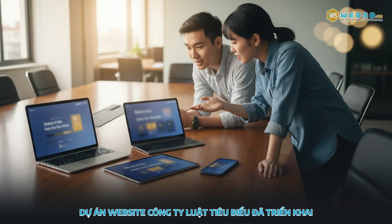 thiết kế website tư vấn luật - Dự án website công ty luật tiêu biểu đã triển khai