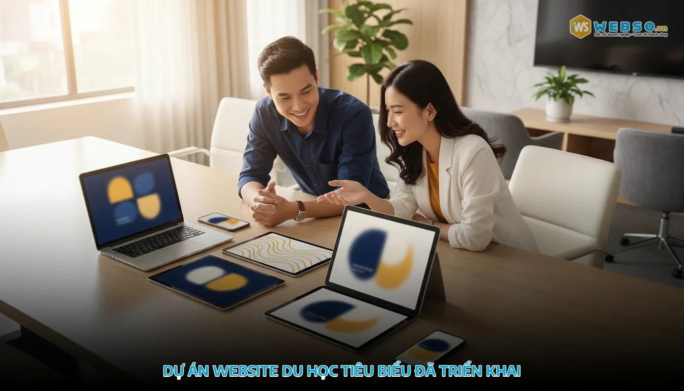 thiết kế website du học - Dự án website du học tiêu biểu đã triển khai