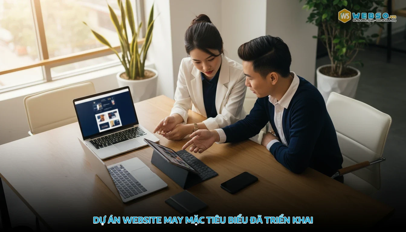 thiết kế website may mặc - Dự Án Website May Mặc Tiêu Biểu Đã Triển Khai