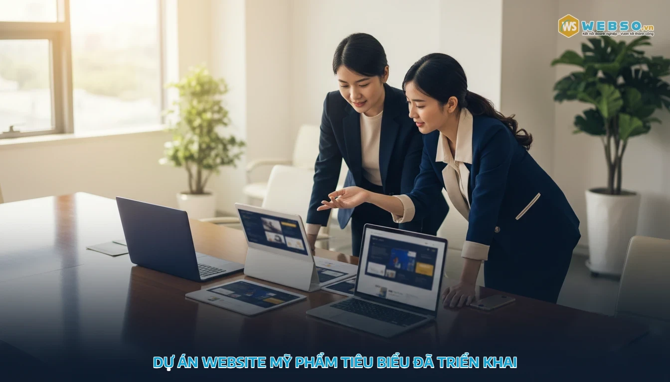 thiết kế website bán mỹ phẩm - Dự án website mỹ phẩm tiêu biểu đã triển khai